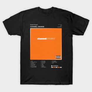 Frank Ocean - channel ORANGE Tracklist Album T-Shirt